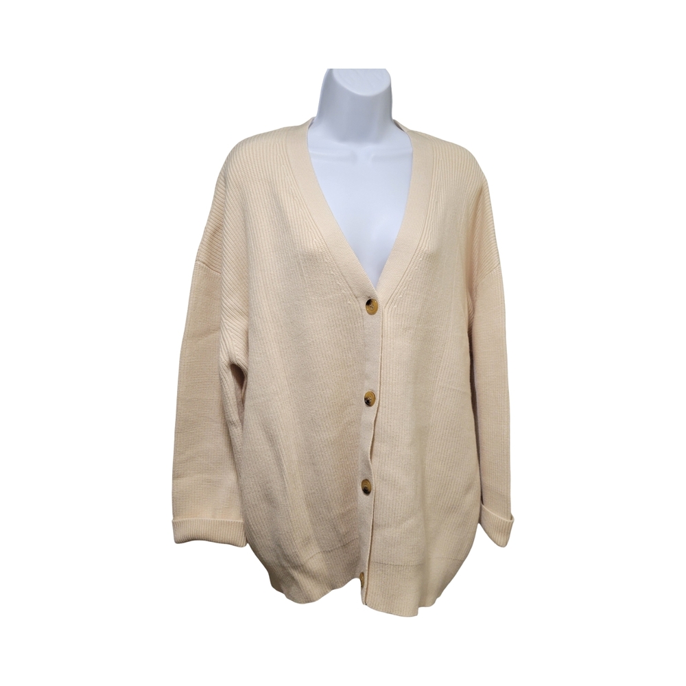 Elegant Beige Women's Cardigan